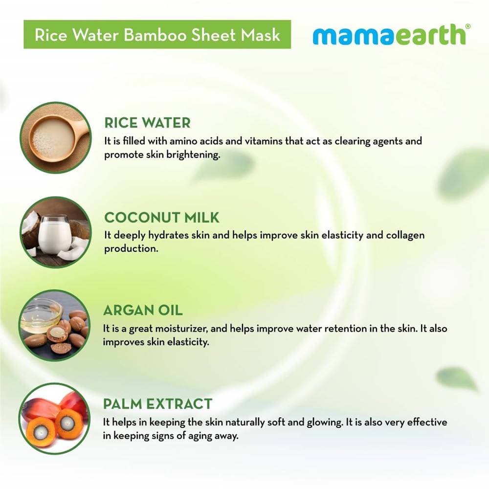 Picture of Mamaearth Rice Water Bamboo Sheet Mask