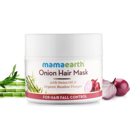 Picture of Mamaearth Onion Hair Mask For Hairfall Control - 200 ml - Pack of 1