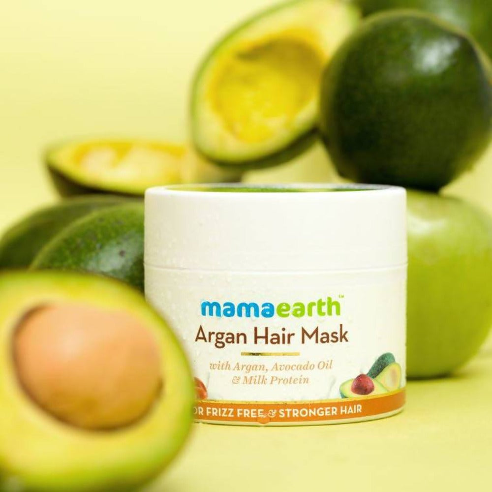 Picture of Mamaearth Argan Hair Mask For Frizz Free & Stronger Hair
