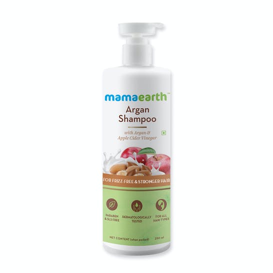 Picture of Mamaearth Argan Shampoo For Frizz-Free & Stronger Hair - 250 ML