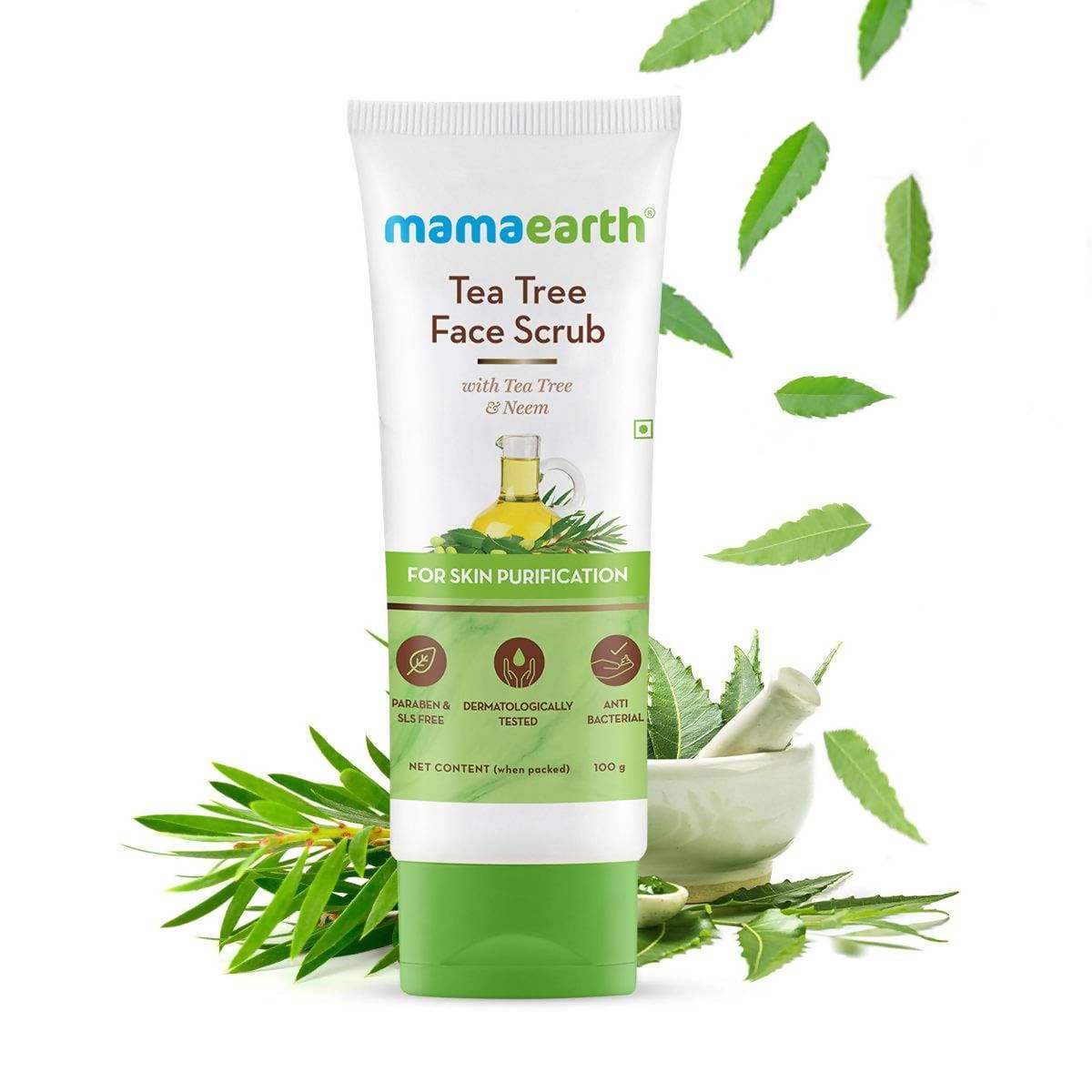 Picture of Mamaearth Tea Tree Face Scrub For Skin Purification - 100 g