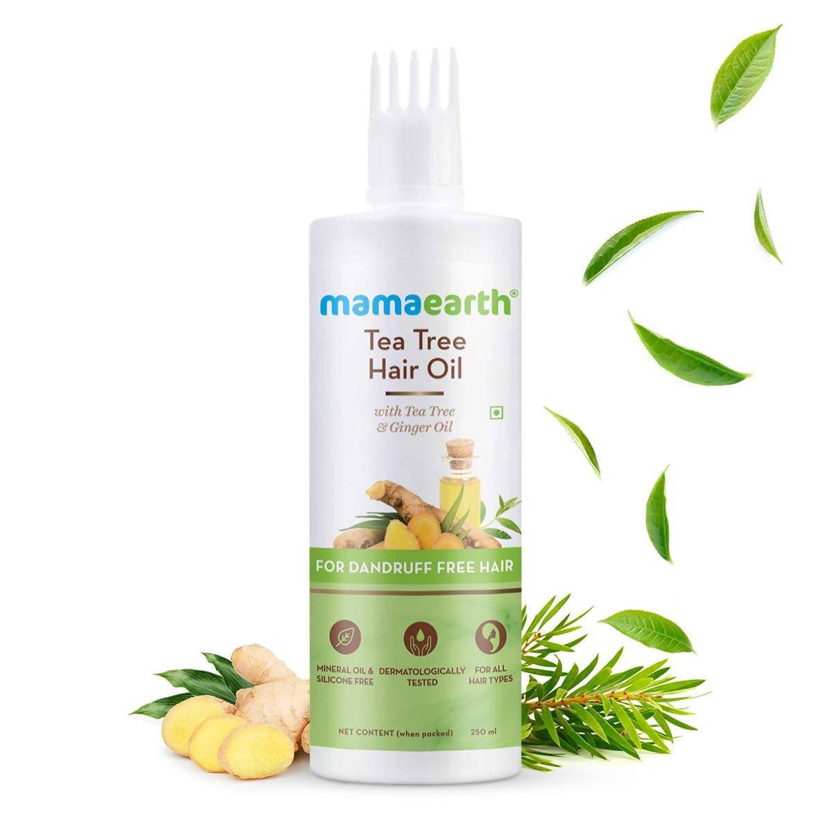Picture of Mamaearth Tea Tree Hair Oil For Dandruff Free Hair - 250 ml