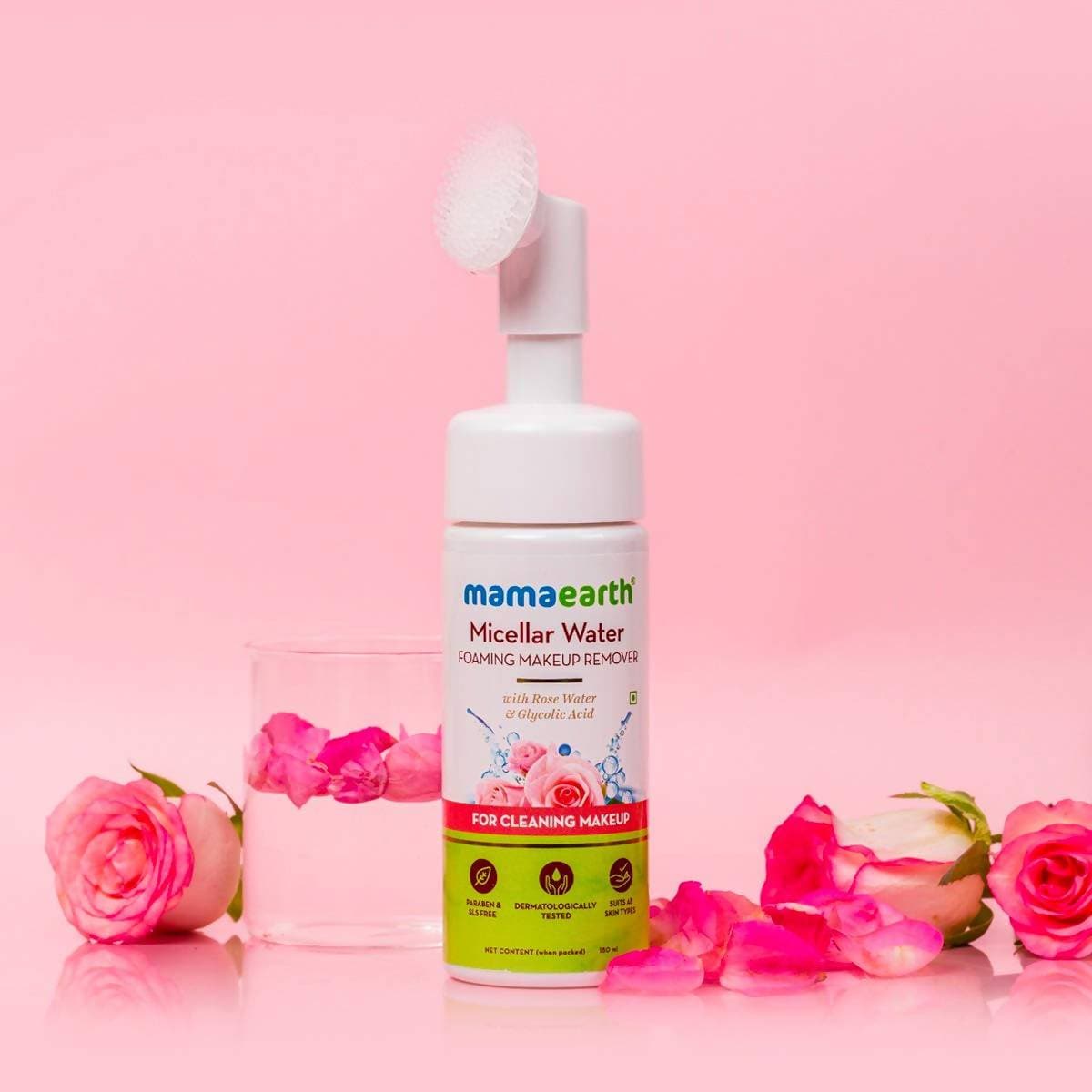 Picture of Mamaearth Micellar Water Foaming Makeup Remover For Cleaning Makeup - 150 ml