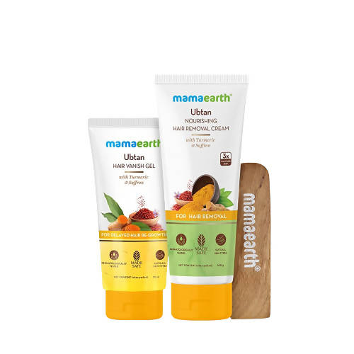 Picture of Mamaearth Ubtan Nourishing Hair Removal kit - Combo Pack