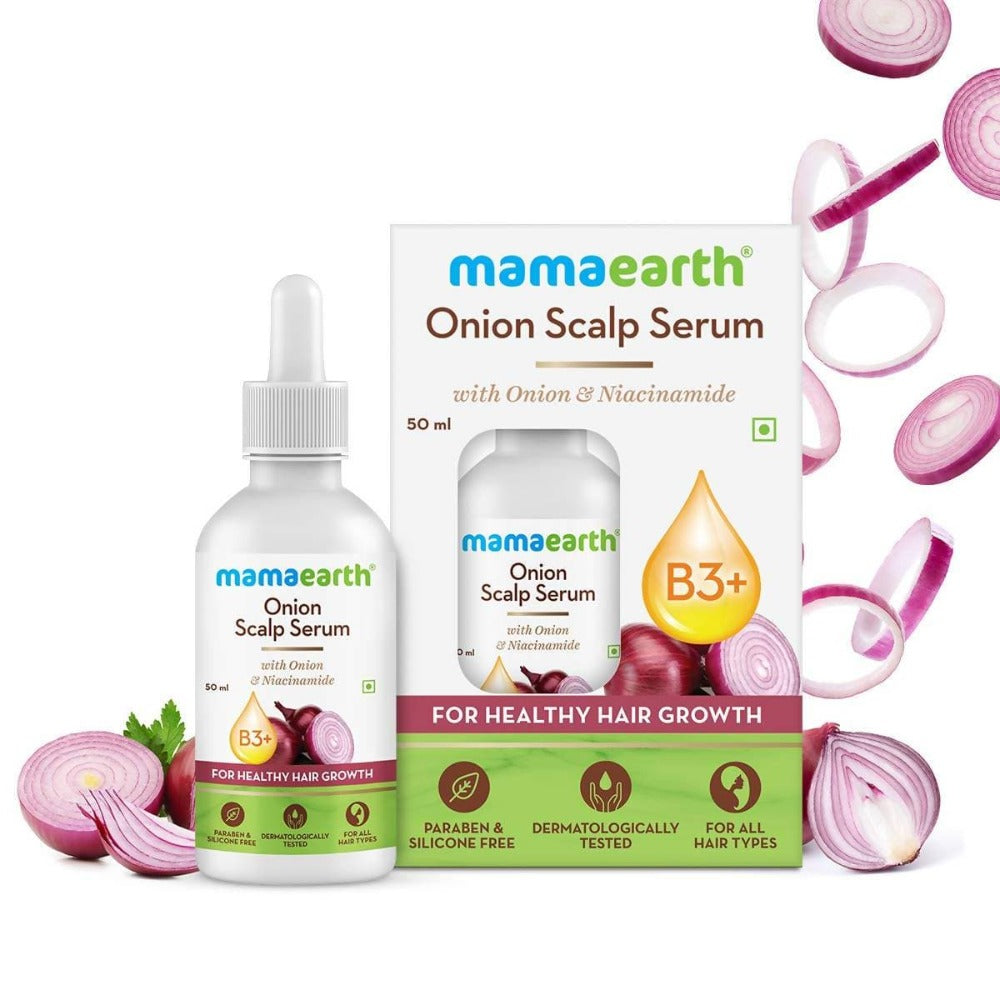 Picture of Mamaearth Onion Scalp Serum For Healthy Hair Growth - 50 ml - Pack of 1