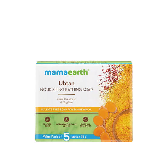 Picture of Mamaearth Ubtan Nourishing Bathing Soap - Pack of 5