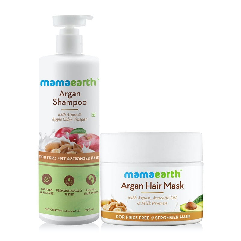 Picture of Mamaearth Argan Hair Mask & Argan Shampoo