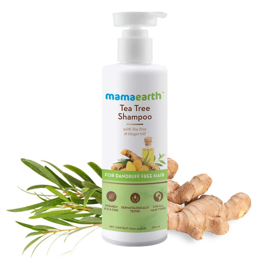 Picture of Mamaearth Tea Tree Shampoo & Onion Hair Oil - 250ml+150ml