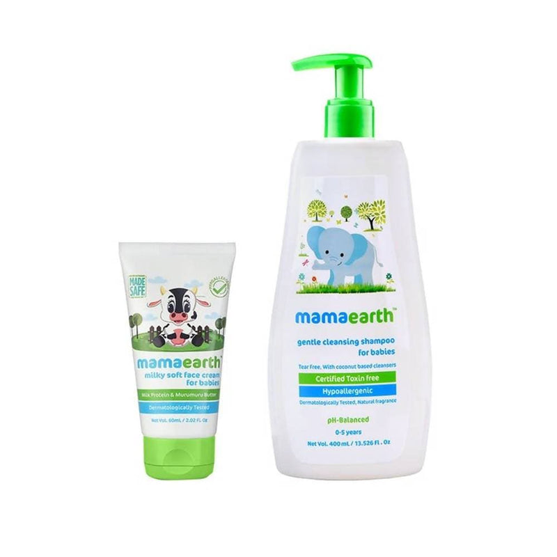 Picture of Mamaearth Milky Soft Face Cream And Gentle Cleansing Shampoo For Babies