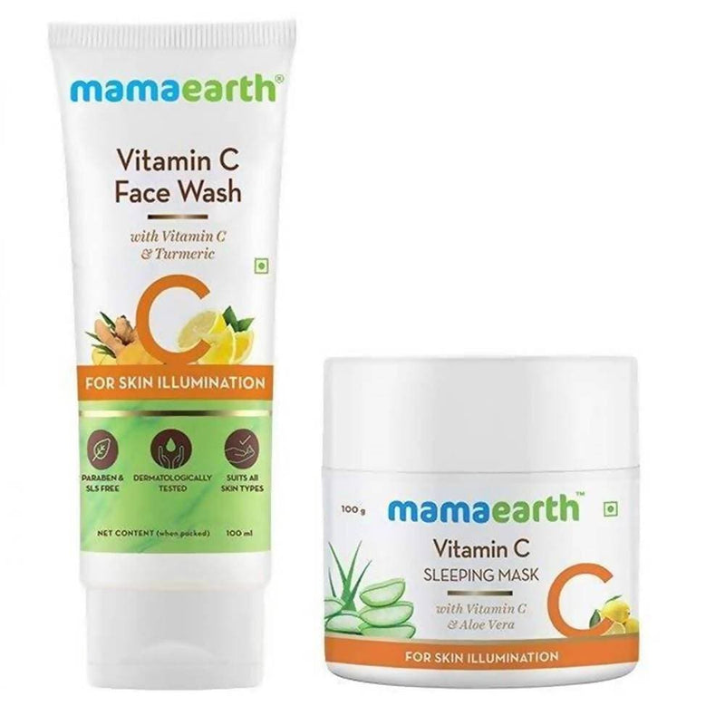 Picture of Mamaearth Vitamin C Face Wash & Sleeping Mask For Skin Illumination Combo