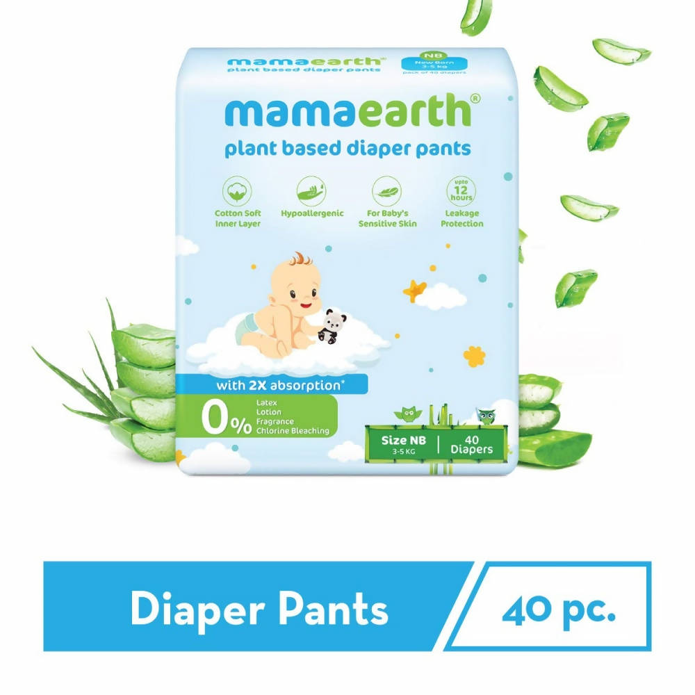 Picture of Mamaearth Plant Based Diaper Pants 40 Diapers - NB 3-5 KG