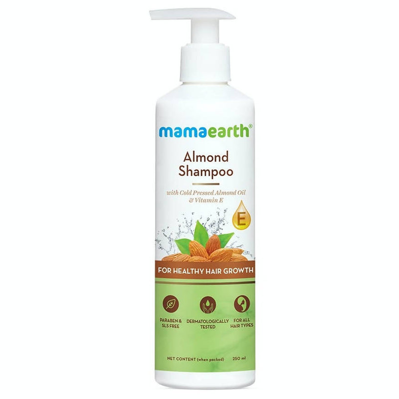 Picture of Mamaearth Almond Shampoo with Cold Pressed Almond Oil and Vitamin E - 250 ml