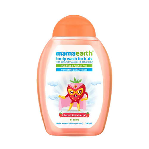Picture of Mamaearth Super Strawberry Body Wash for Kids with Strawberry & Oat Protein - 300 ml
