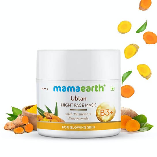 Picture of Mamaearth Ubtan Night Face Mask for Glowing Skin - 100 gm