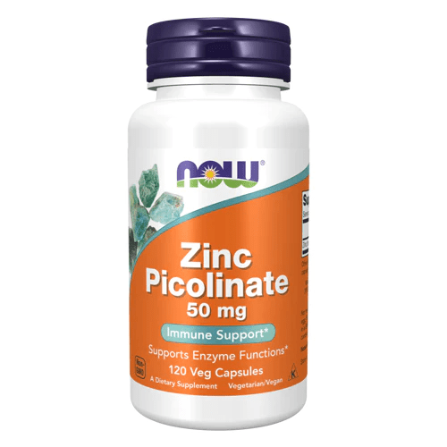 Show details for Now Foods Zinc Picolinate 50 mg - 120 Veg Capsules  Picture of Now Foods Zinc Picolinate 50 mg - 120 Veg Capsules