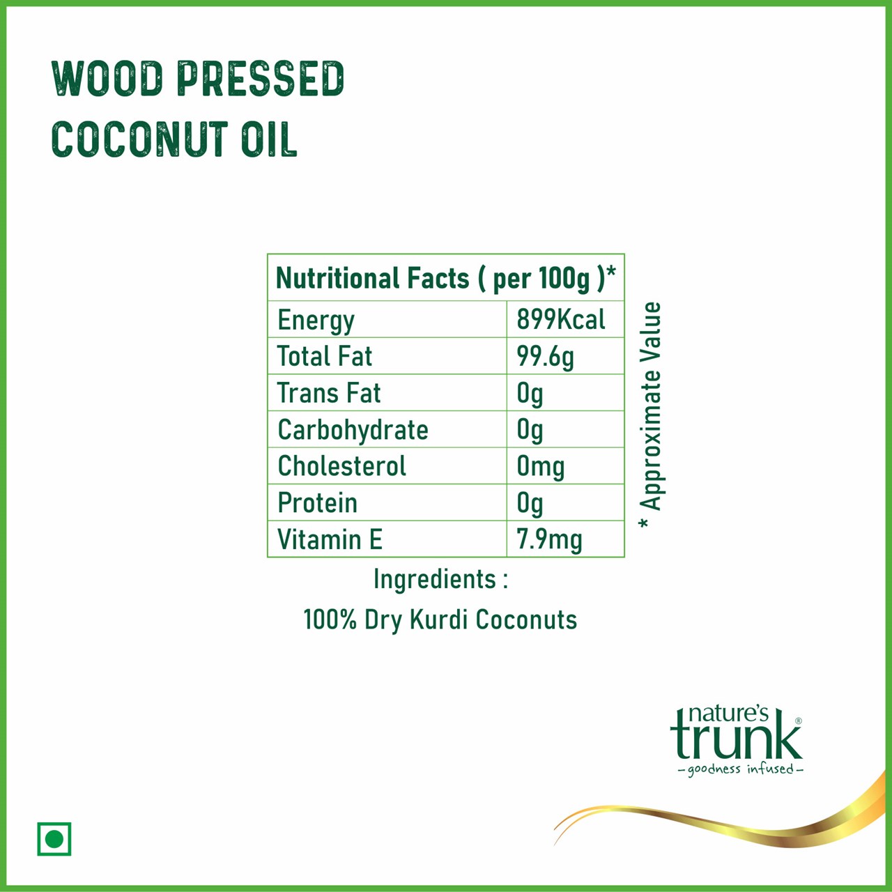 Picture of Woodpressed Coconut Oil ( Kachi Ghani / Chekku / Ganuga ) 1 Litre