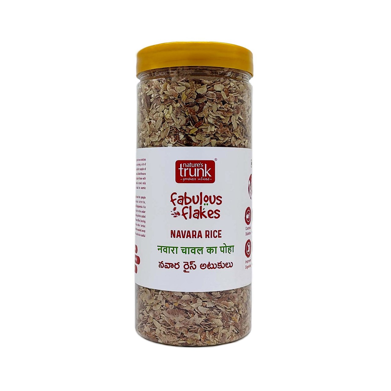 Show details for Nature's Trunk Navara Red Rice Flakes 600 g Picture of Nature's Trunk Navara Red Rice Flakes 600 g