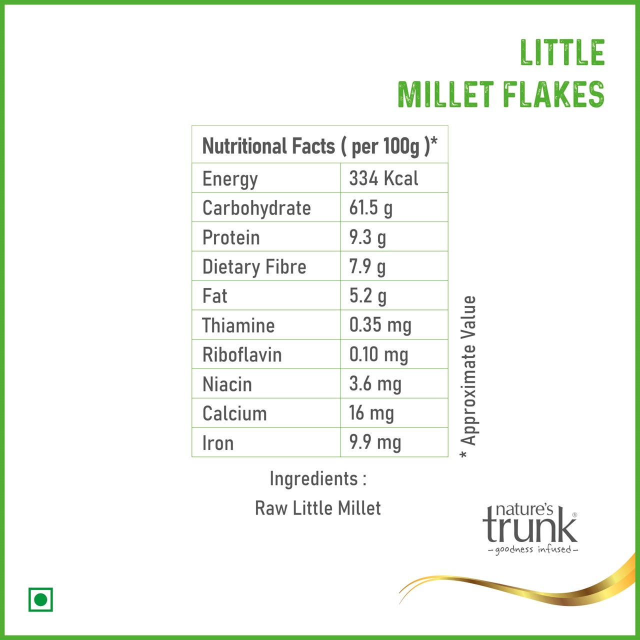 Picture of Little Millet Flakes ( Saamalu ) 450 g
