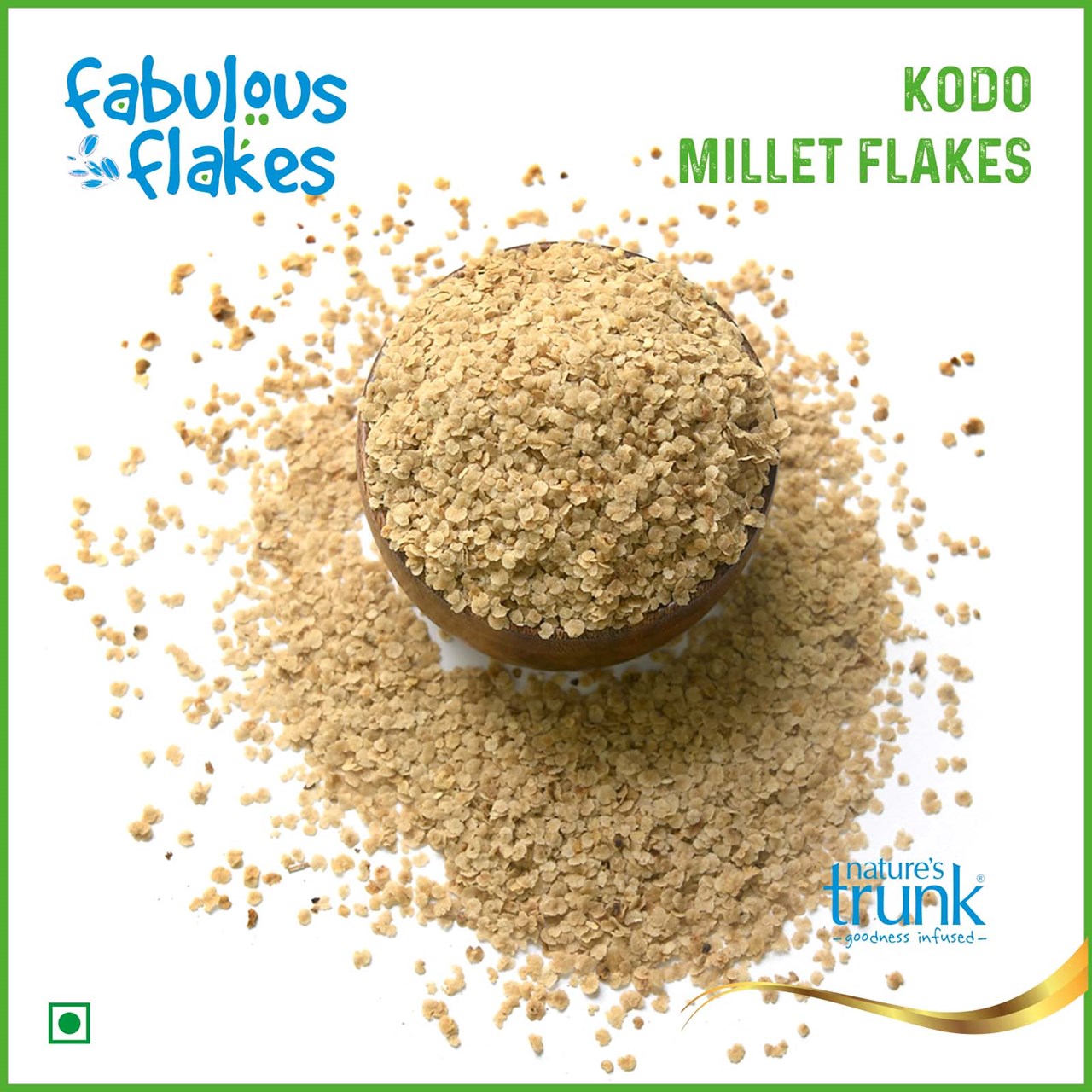 Picture of Kodo Millet Flakes ( Kodai / Arikelu ) 450 g