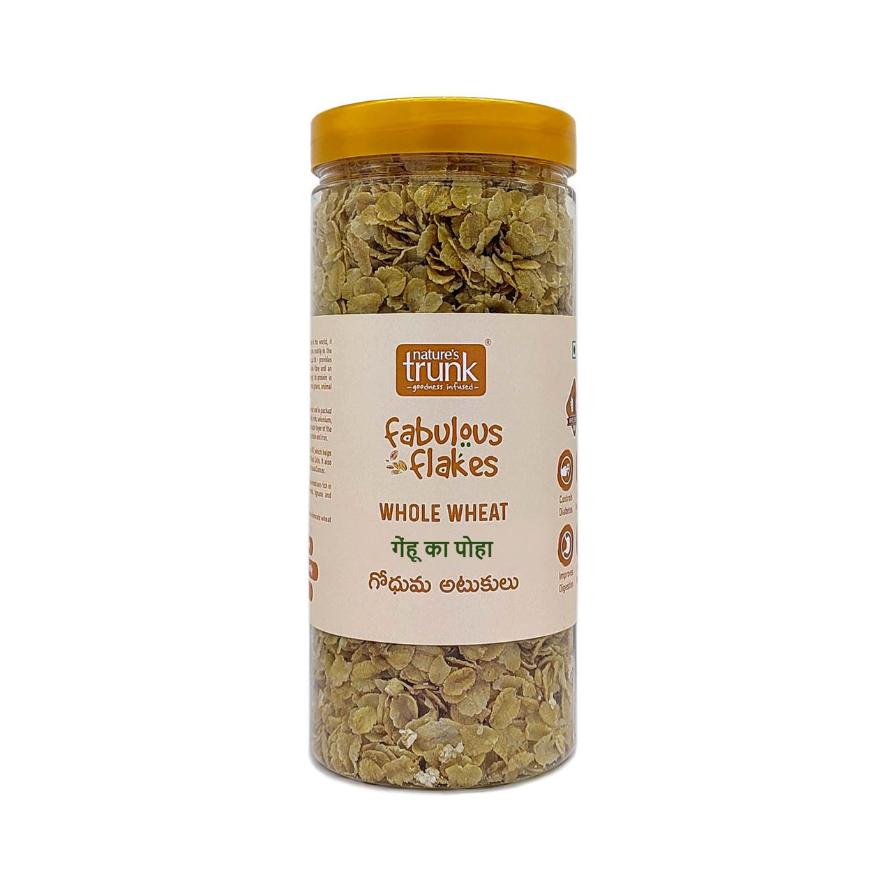 Show details for Nature's Trunk Whole Wheat Flakes 350 g Picture of Nature's Trunk Whole Wheat Flakes 350 g