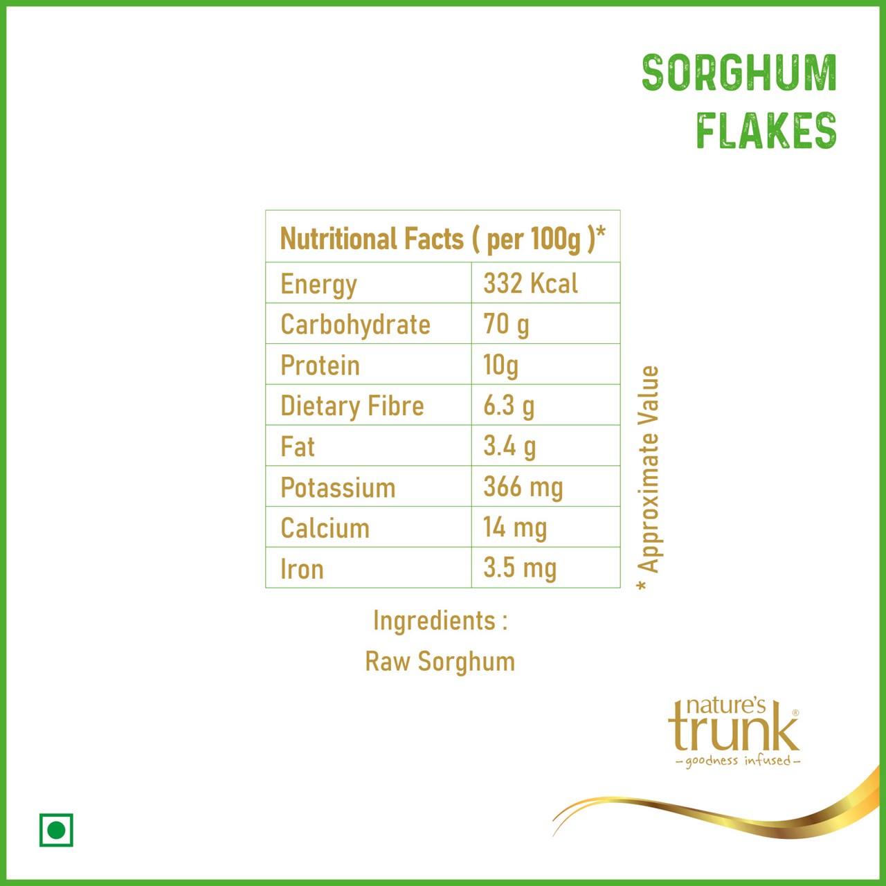 Picture of Sorghum Flakes ( Jowar / Jonnalu ) 350 g