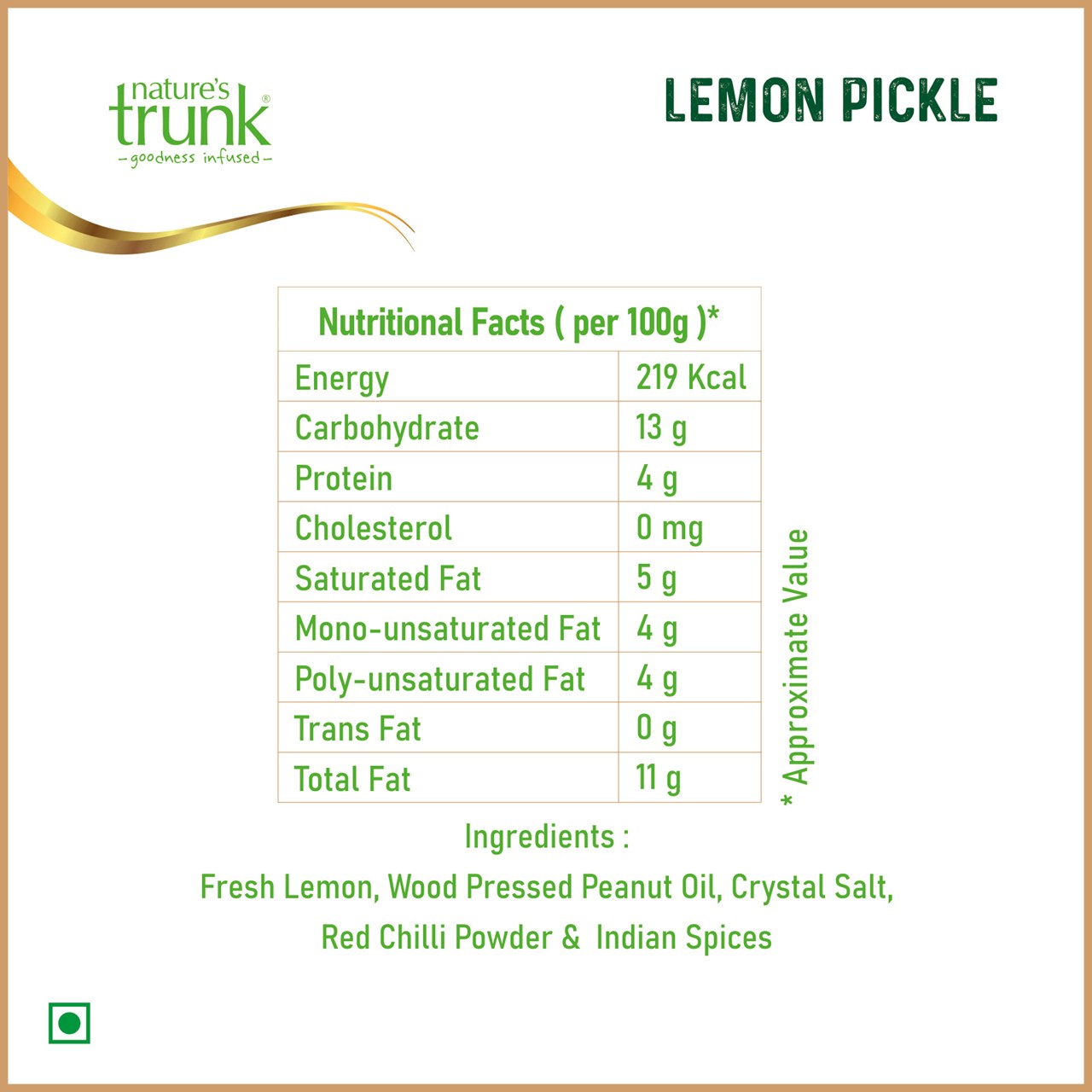 Picture of Lemon Pickle (Nimmakaya Pachadi)-300 g