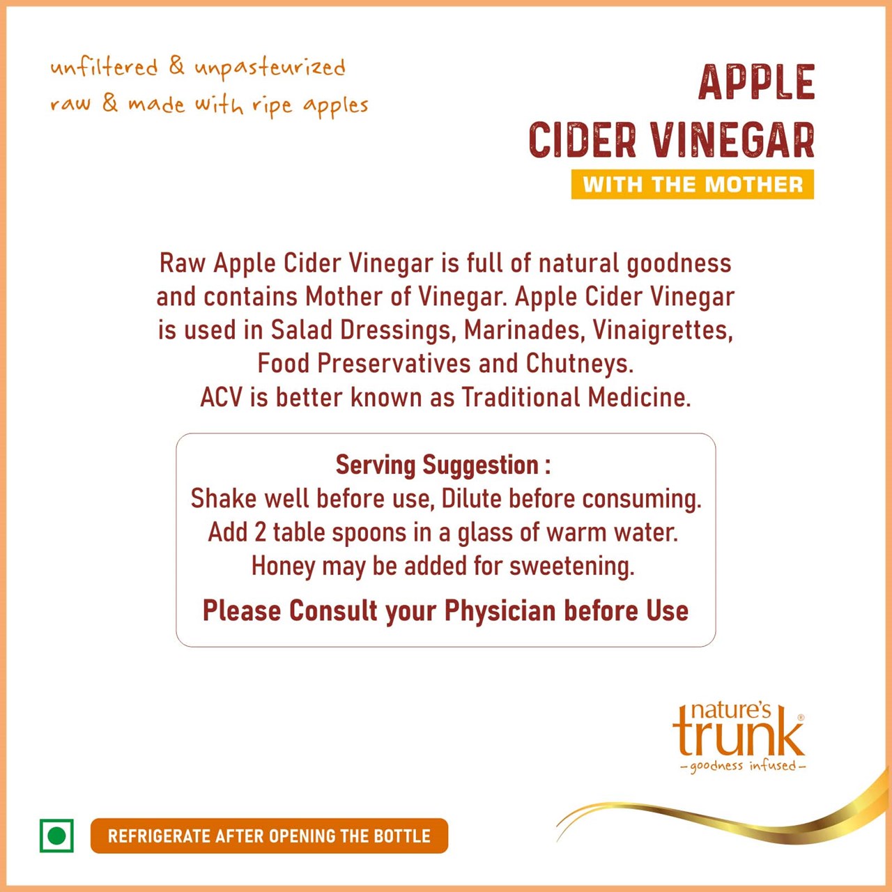 Picture of Apple Cider Vinegar 600ml