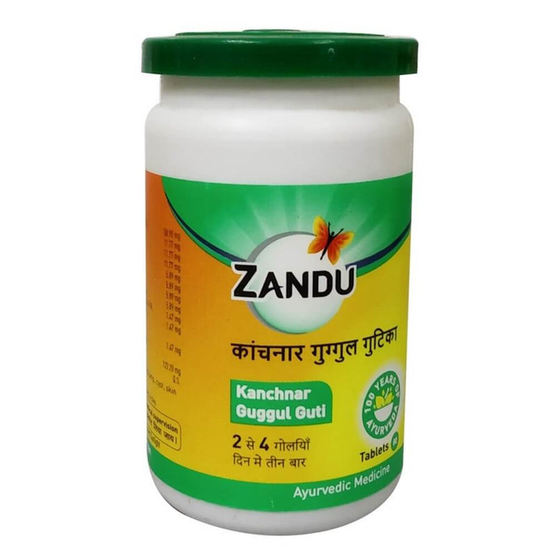 Picture of Zandu Kanchnar Guggul Gutika (80 Tabs) - Pack of 2 - 80 Tablets