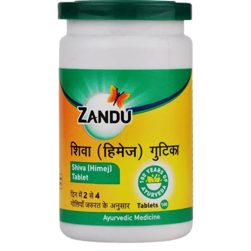 Show details for Zandu Shiva (Himej) Tablets - 100 Tabs Picture of Zandu Shiva (Himej) Tablets - 100 Tabs