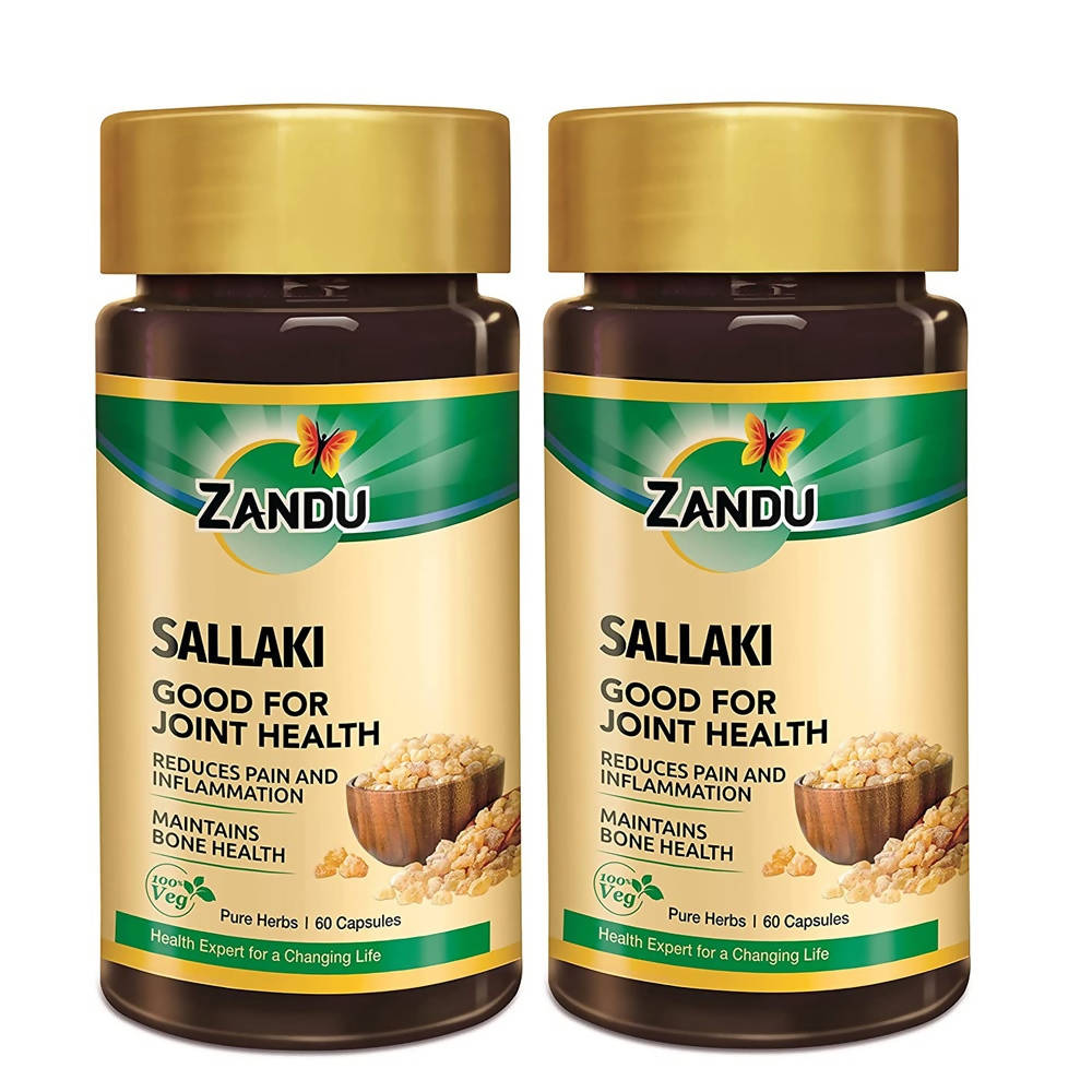 Picture of Zandu Sallaki Capsules Good For Joint Health - Pack Of 1 - 60 Capsules 