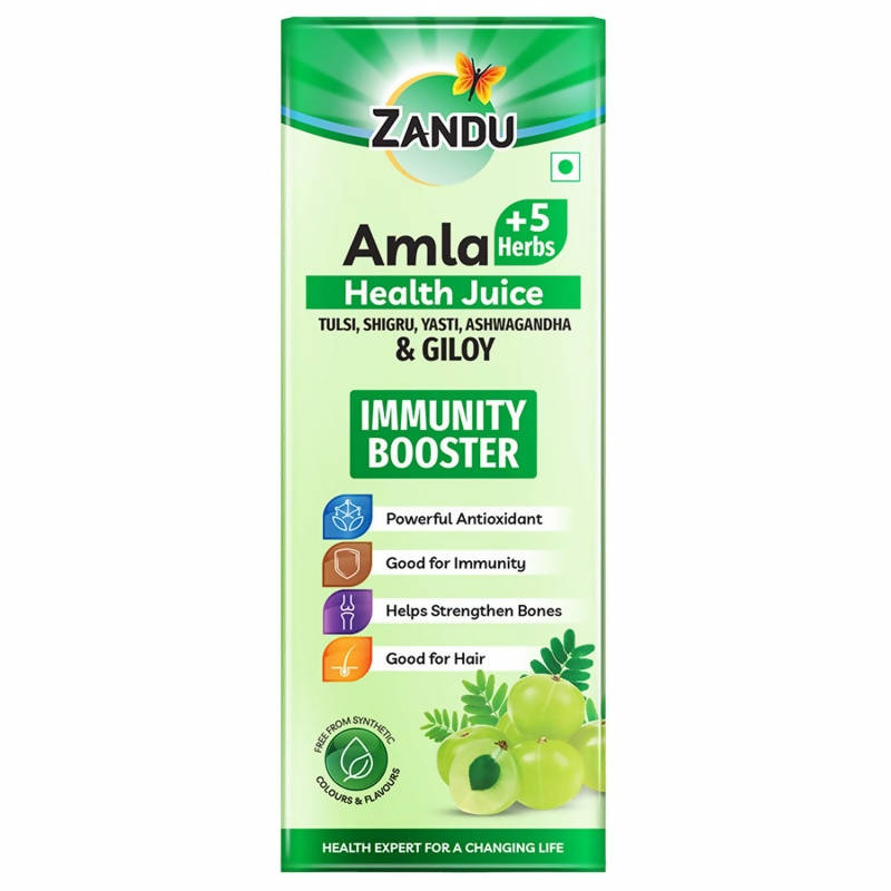 Show details for Zandu Amla + 5 Herbs Health Juice - 500 ml Picture of Zandu Amla + 5 Herbs Health Juice - 500 ml