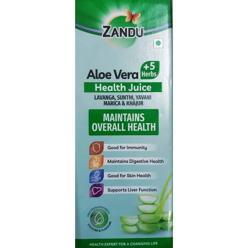 Picture of Zandu Aloe Vera And 5 Herbs Health Juice - 1 L