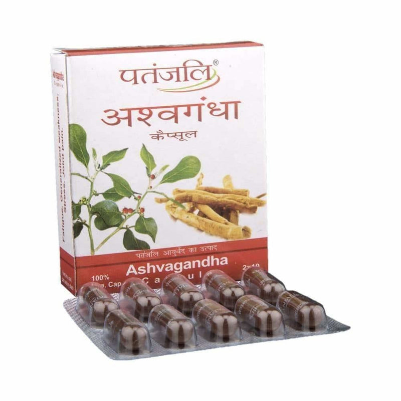 Show details for Patanjali Ashwagandha Capsules - Pack of 1 - 20 Capsules Picture of Patanjali Ashwagandha Capsules - Pack of 1 - 20 Capsules
