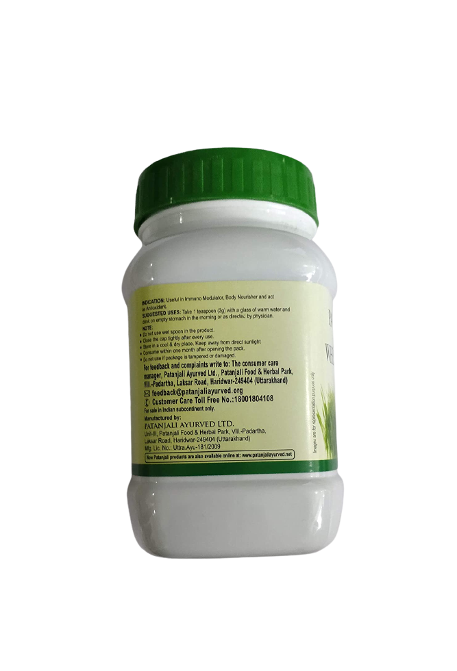 Picture of Patanjali Wheat Grass Powder - 100 gm - Pack of 1
