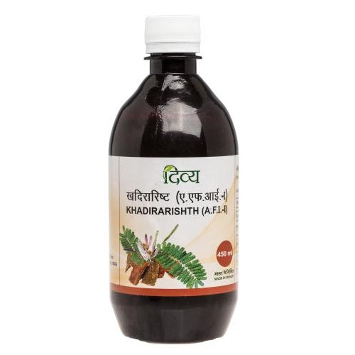 Show details for Patanjali Divya Khadirarishth - 450 ml - Pack of 1 Picture of Patanjali Divya Khadirarishth - 450 ml - Pack of 1