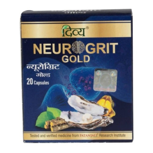 Picture of Patanjali Divya Neurogrit Gold - 20 caps - Pack of 1