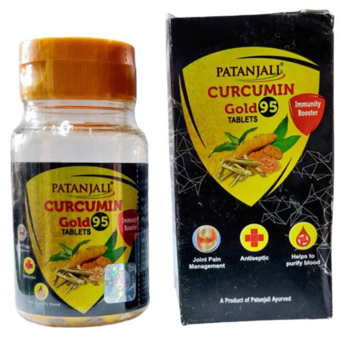Picture of Patanjali Curcumin Gold Tablets - 60 Tabs