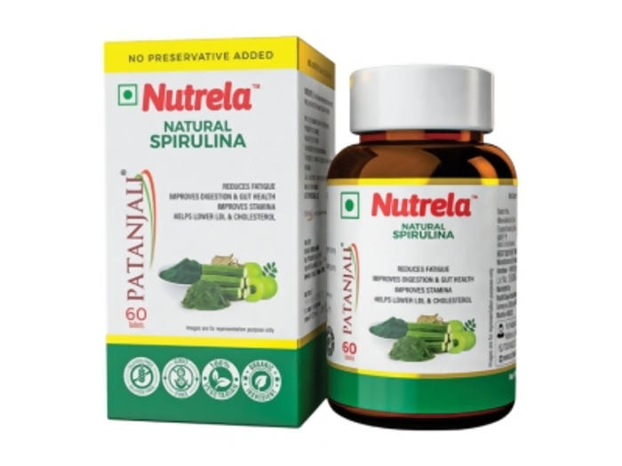 Picture of Patanjali Nutrela Natural Spirulina - 60 Tabs