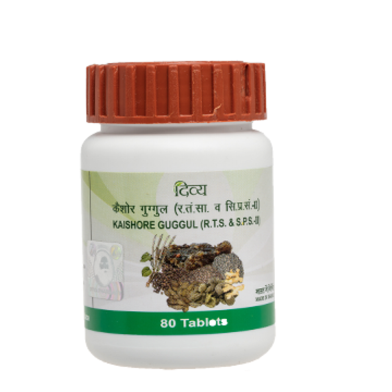 Show details for Patanjali Divya Kaishore Guggul - 80 Tablets - Pack of 1 Picture of Patanjali Divya Kaishore Guggul - 80 Tablets - Pack of 1