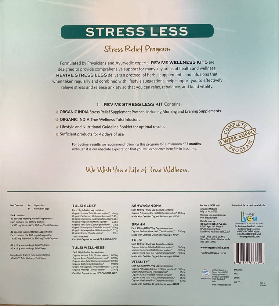 Picture of Organic India Revive Stress Less - 84 N