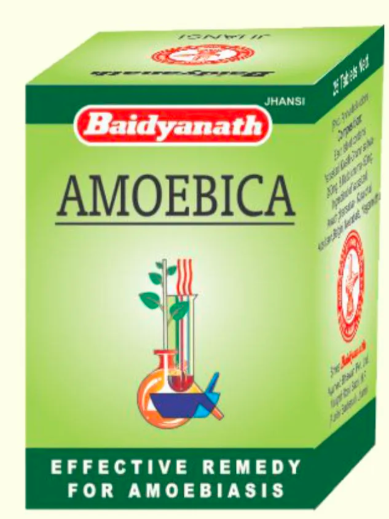 Picture of Baidyanath Jhansi Amoebica 100 Tablets