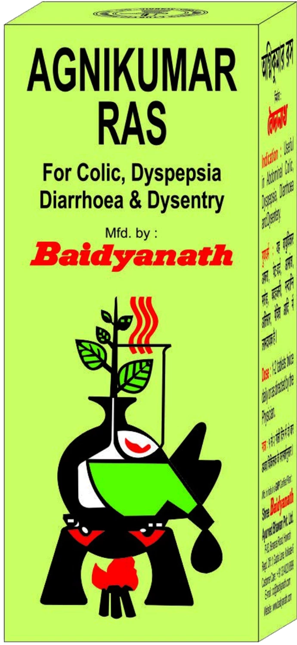 Picture of Baidyanath Agnikumar Ras - 80 Tablets