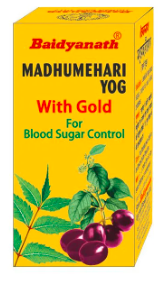 Show details for Baidyanath Madhumehari Yog With Gold - 30 Tablets Picture of Baidyanath Madhumehari Yog With Gold - 30 Tablets