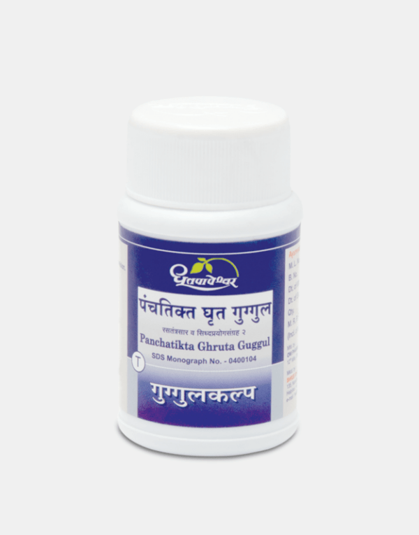 Picture of Dhootapapeshwar Panchatikta Ghruta Guggul - 60 Tablets 
