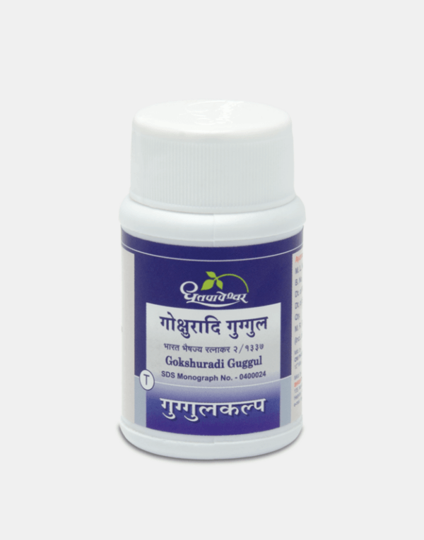 Picture of Dhootapapeshwar Gokshuradi Guggulu - 60 Tablets 