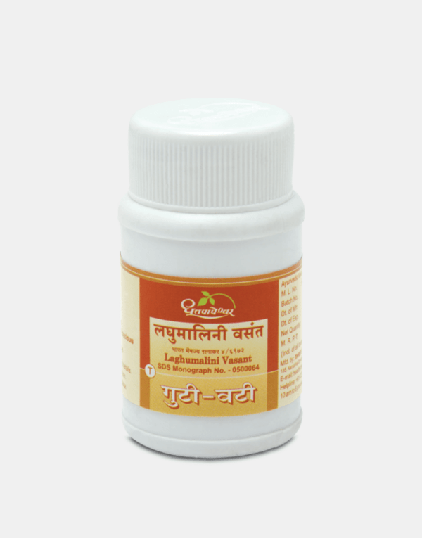 Picture of Dhootapapeshwar Laghumalini Vasant Tablets - 50 Tablets