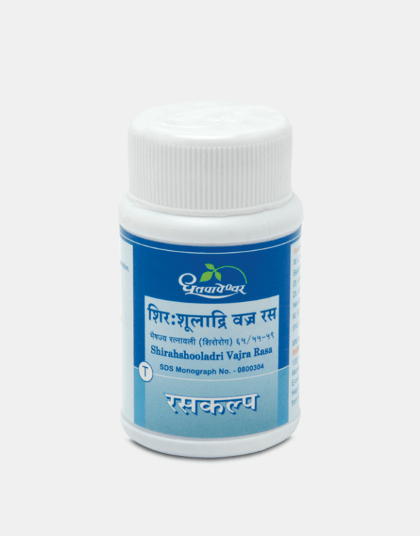 Picture of Dhootapapeshwar Shirahshooladri Vajra Rasa Tablets - 60 Tablets