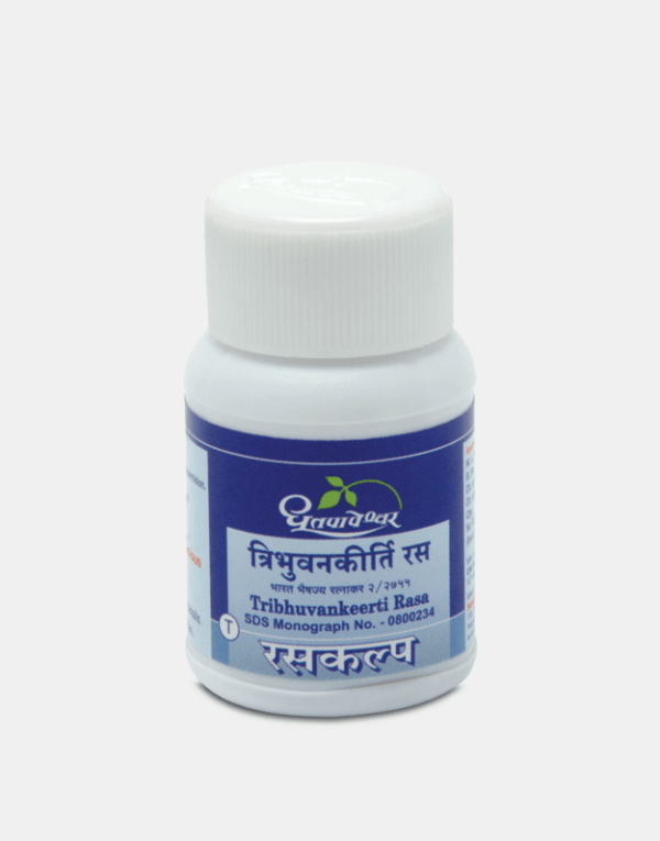 Picture of Dhootapapeshwar Tribhuvankeerti Rasa Tablets - 50 Tabs