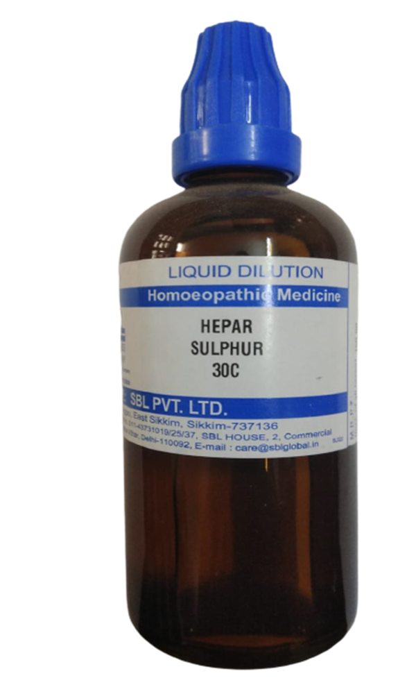 Picture of SBL Homeopathy Hepar Sulphur Dilution - 30 ml