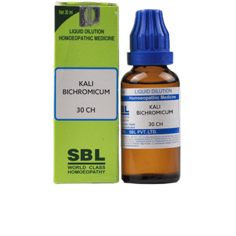 Picture of SBL Homeopathy Kali Bichromicum Dilution - 30 ml